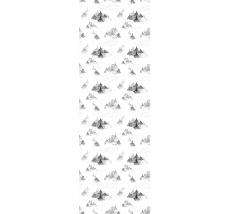 Estor enrollable despacho silueta bosque oscuro - TenVinilo