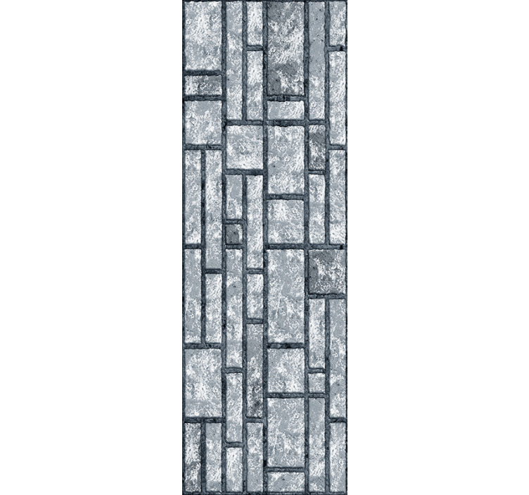 Estor enrollable despacho bloques de concreto gris - TenVinilo