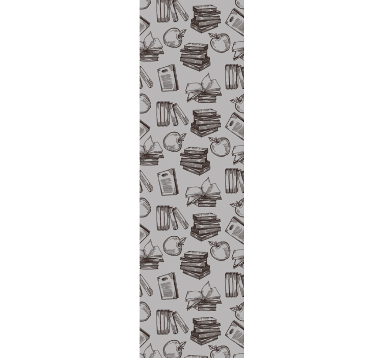 Estor enrollable despacho elementos de estudio vintage - TenVinilo