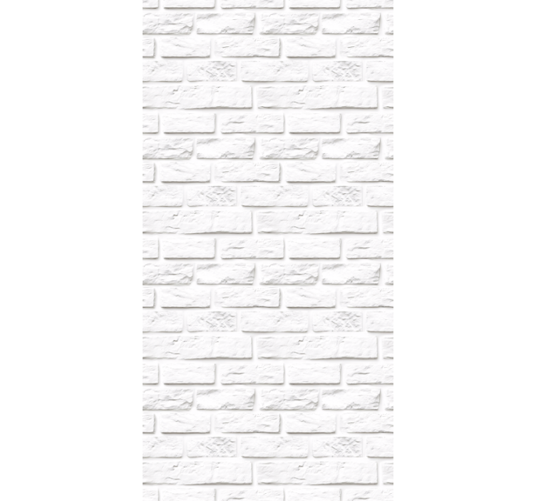 Estor enrollable cocina ladrillos de piedra blanca - TenVinilo