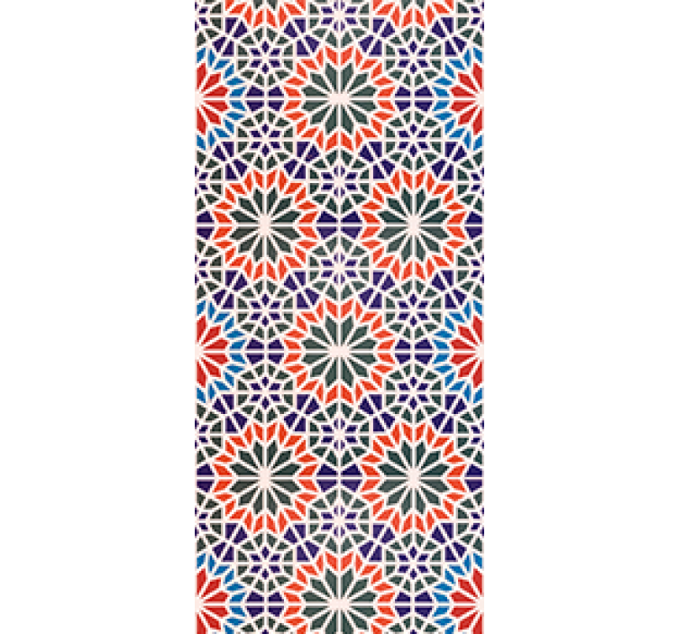 Estor enrollable cocina azulejos coloridos modernos - TenVinilo