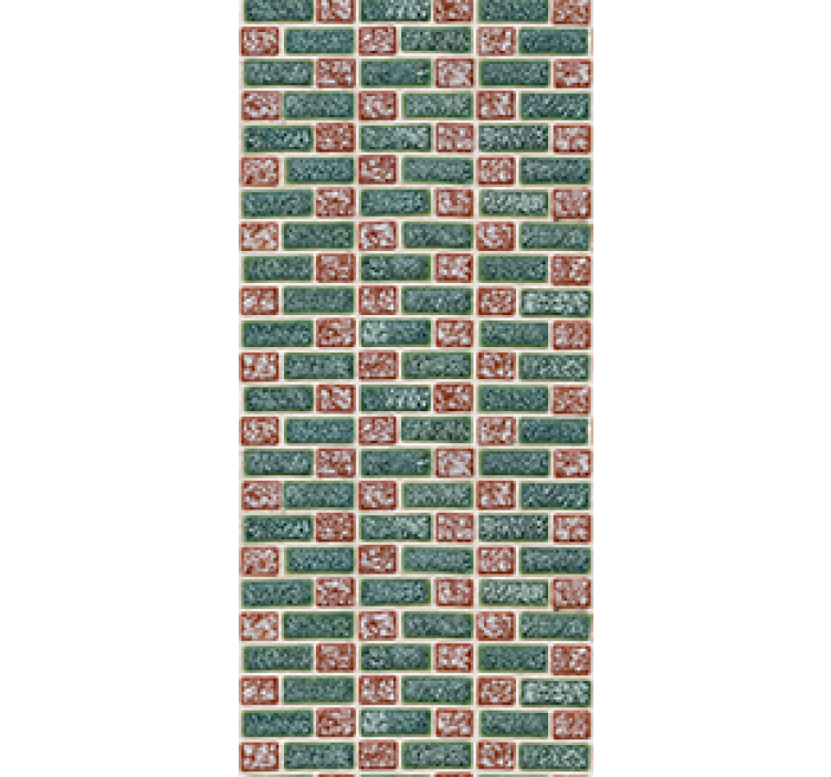 Estor enrollable cocina azulejos de ladrillo simple - TenVinilo