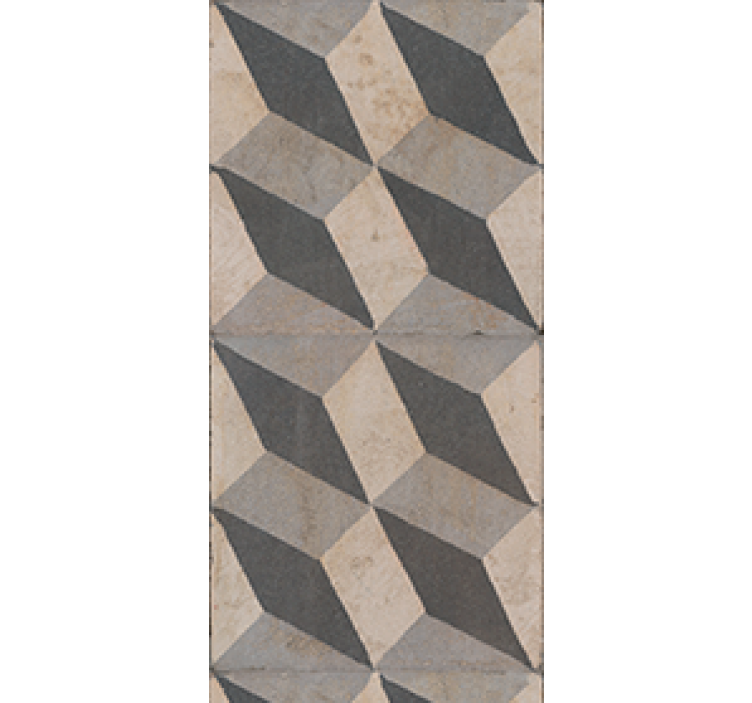 Estor enrollable cocina azulejos modernos gris oscuro - TenVinilo