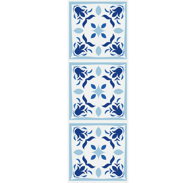 Estor enrollable cocina azulejos portugueses flores - TenVinilo