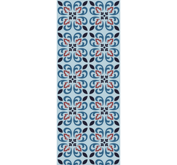 Estor enrollable cocina azulejo portugués azul bebé - TenVinilo