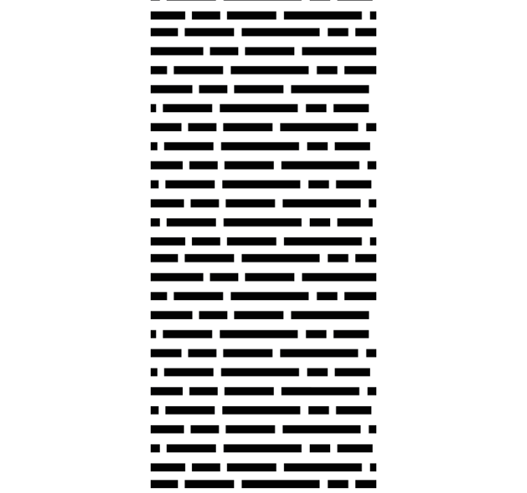 Estor enrollable cocina rectángulos negro y blanco estilo nórdico - TenVinilo