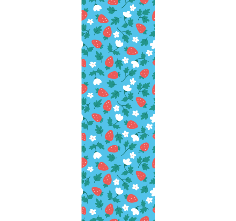 Estor enrollable cocina patrón de frutas y flores - TenVinilo