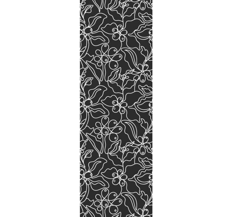 Estor enrollable cocina patrón elegante de arte café - TenVinilo