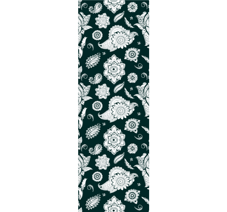 Estor enrollable cocina patrón paisley indio - TenVinilo