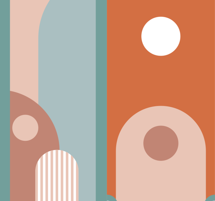 Estor enrollable comedor fondo alegre - TenVinilo