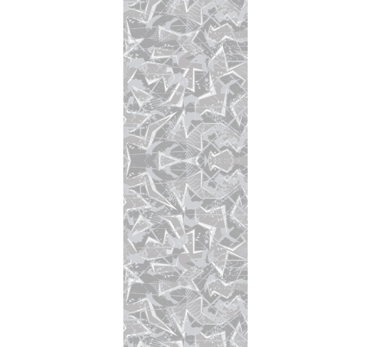 Estor enrollable comedor grises gráficos finos 80's - TenVinilo