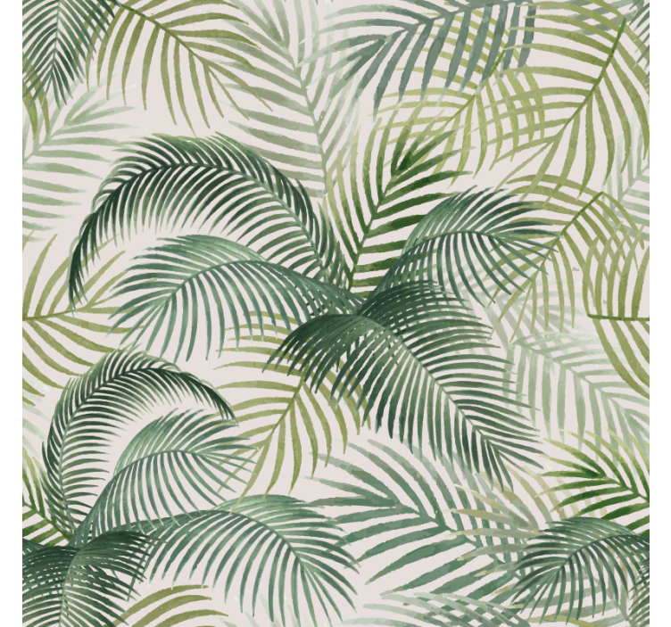 Estor enrollable comedor hojas verdes silvestres - TenVinilo