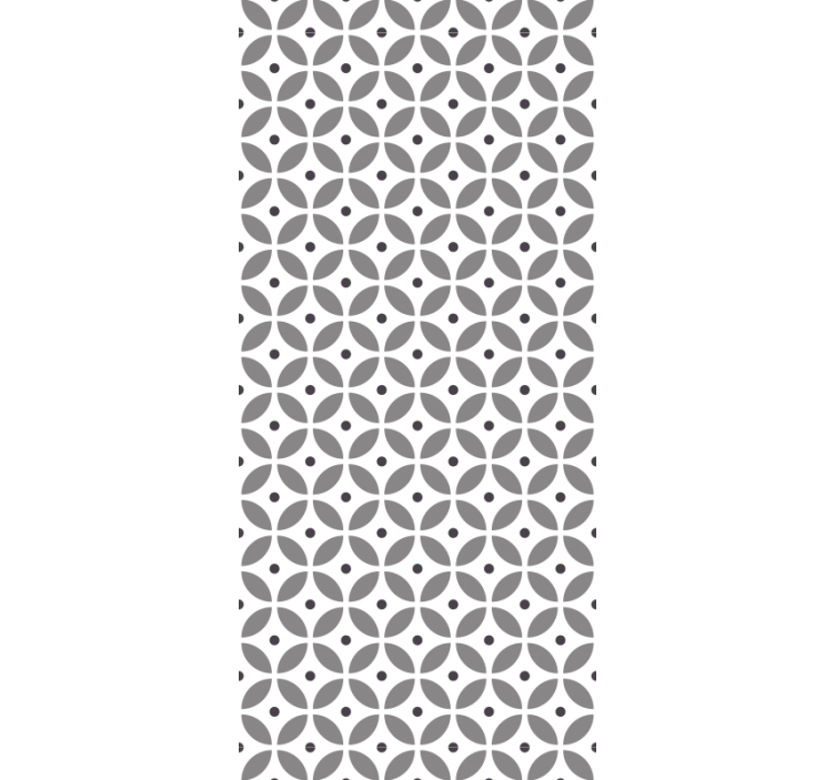 Estor enrollable comedor círculos sin costuras nórdicos - TenVinilo