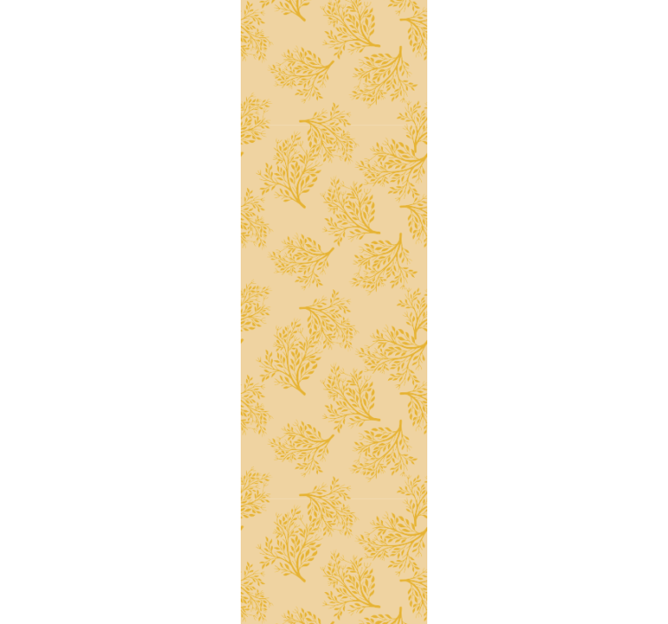 Estor enrollable comedor árboles naranjos nórdicos - TenVinilo