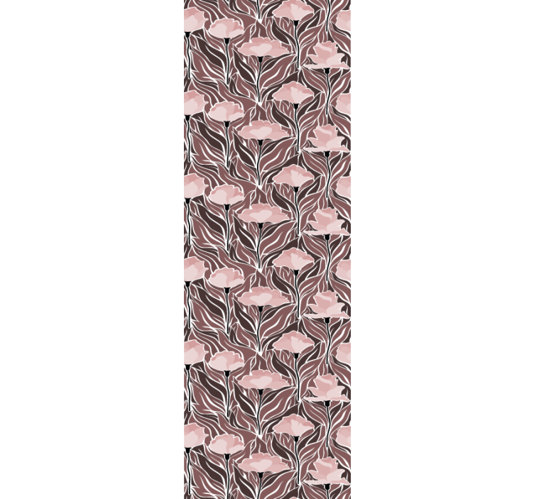 Estor enrollable comedor patrón abstracto vintage - TenVinilo