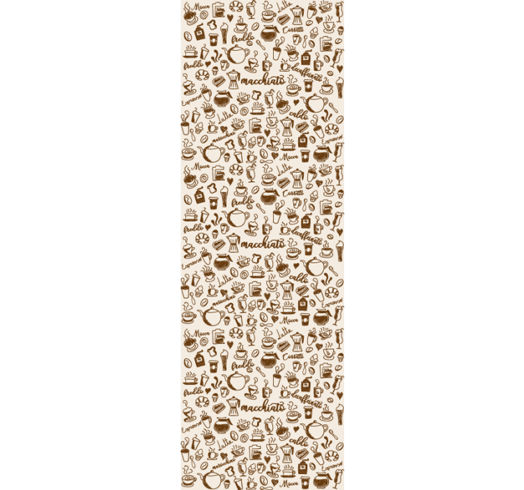 Estor enrollable comedor tradición del café italiano - TenVinilo