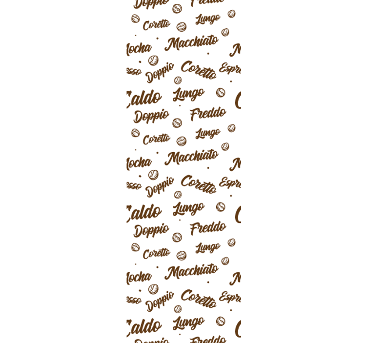 Estor enrollable comedor café todos los días - TenVinilo