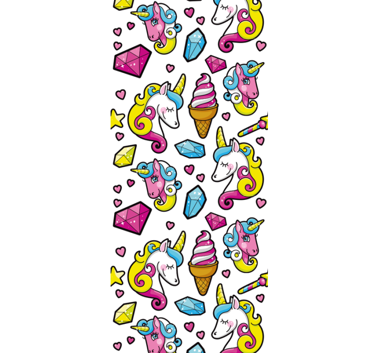 Estor enrollable infantil motivo fantasía unicornio - TenVinilo