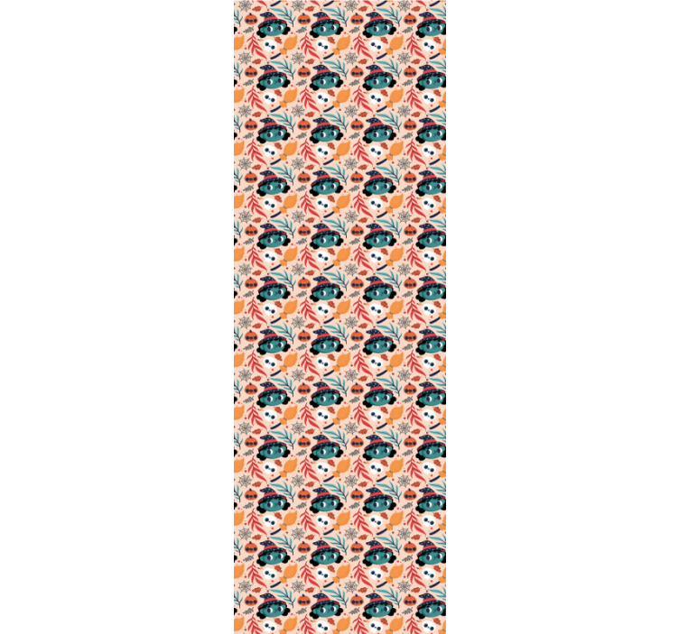 Estor enrollable infantil fondo continuo de brujas - TenVinilo