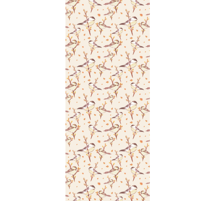 Estor enrollable infantil aquarella aves en ramas - TenVinilo