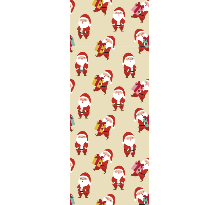 Estor enrollable infantil papá noel sonriente y regalos - TenVinilo