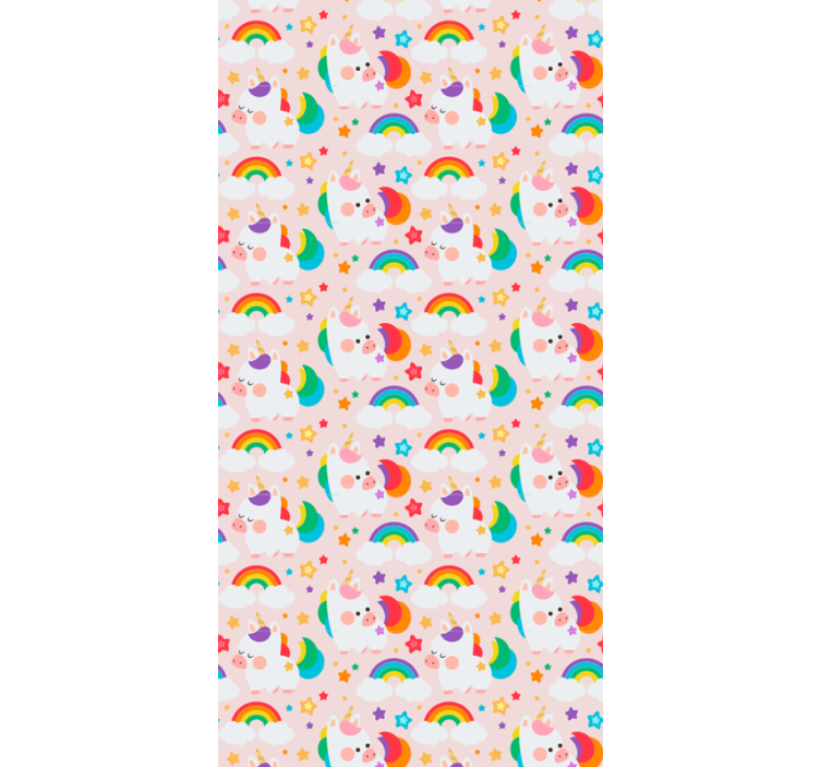 Estor enrollable infantil caballos coloridos - TenVinilo