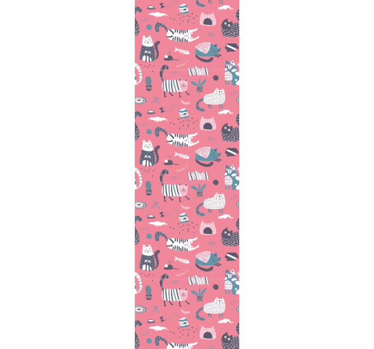 Estor enrollable infantil gatitos nórdicos - TenVinilo