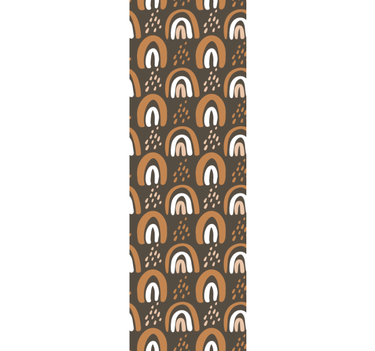 Estor enrollable infantil patrón de arcoíris con gotas - TenVinilo