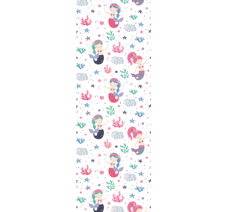 Estor enrollable infantil niña sirena con coletas - TenVinilo