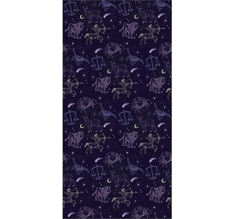 Estor enrollable infantil patrón constelación - TenVinilo