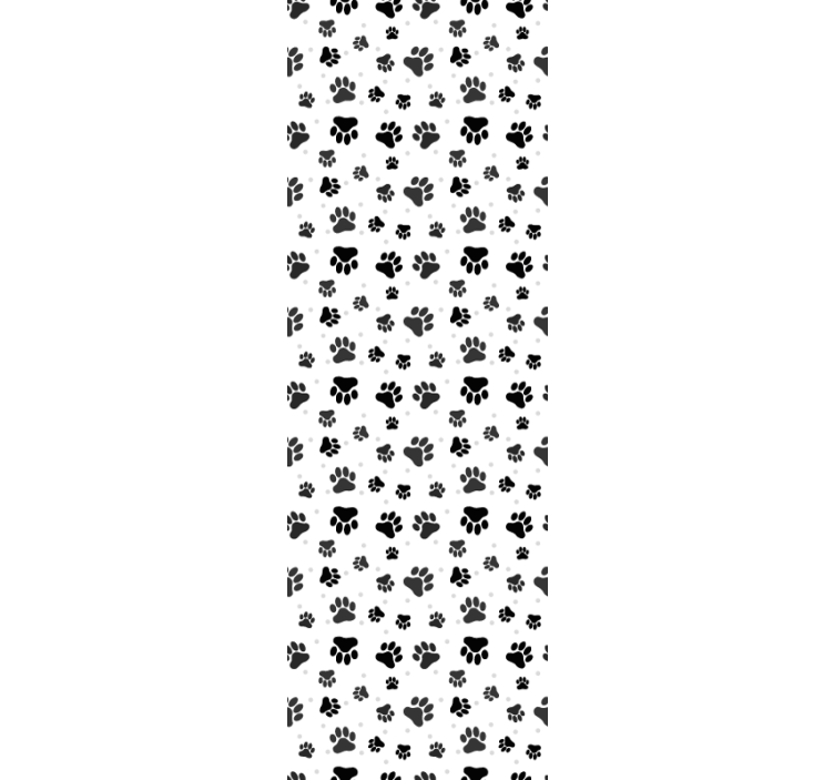 Estor enrollable infantil fondo de huellas de mascotas - TenVinilo