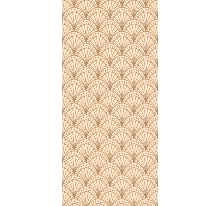 Estores enrollable oficina motivo de abanicos elegantes - TenVinilo