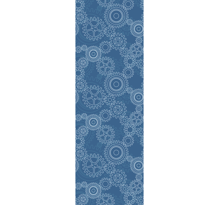 Estores enrollable oficina patrón de cadenas 3d - TenVinilo