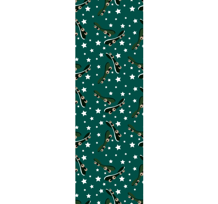 Estor enrollable juvenil patinaje y estrellas - TenVinilo