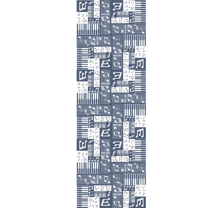 Estor enrollable juvenil piano musical - TenVinilo