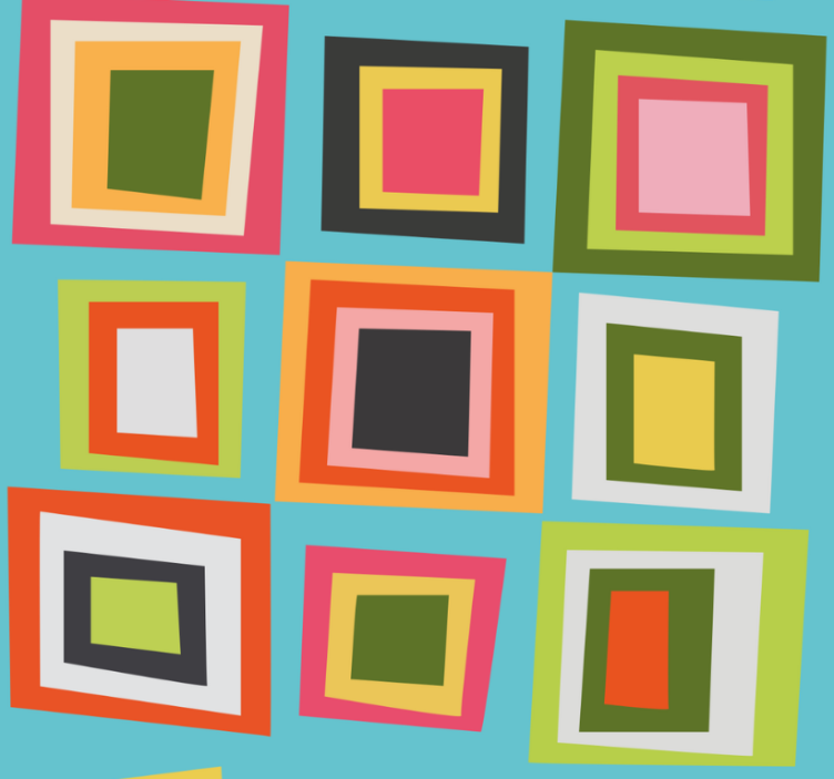 Estor enrollable juvenil a cuadros coloridos - TenVinilo