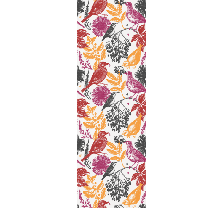 Estor enrollable juvenil patrón de flores silvestres - TenVinilo