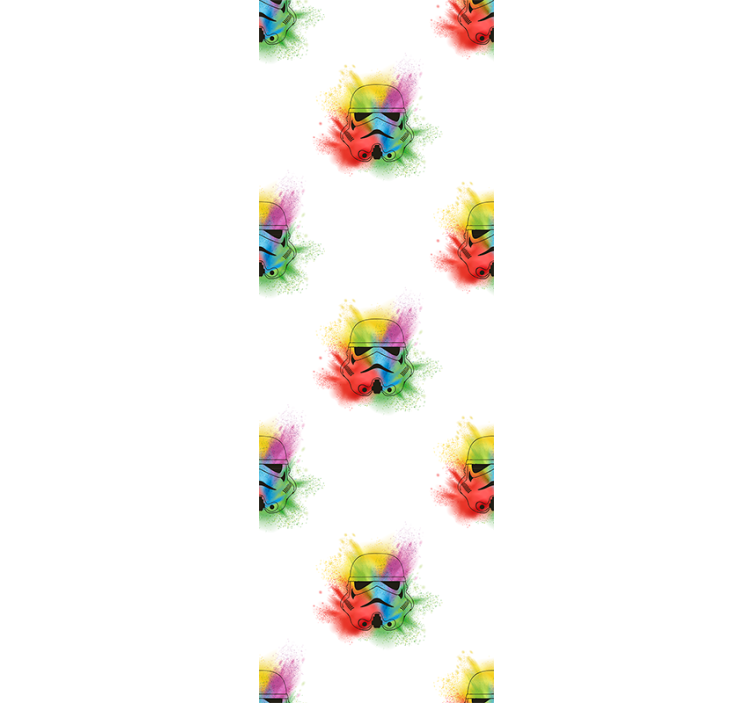 Estor enrollable juvenil patrón cabezas de trooper - TenVinilo