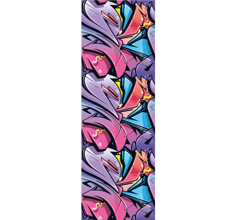 Estor enrollable juvenil grafiti realista - TenVinilo