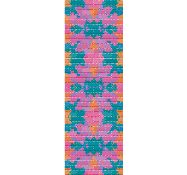 Estor enrollable juvenil graffiti en pared de ladrillo - TenVinilo