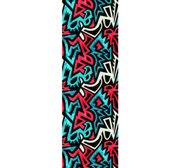 Estor enrollable juvenil patrón urbano pintado - TenVinilo