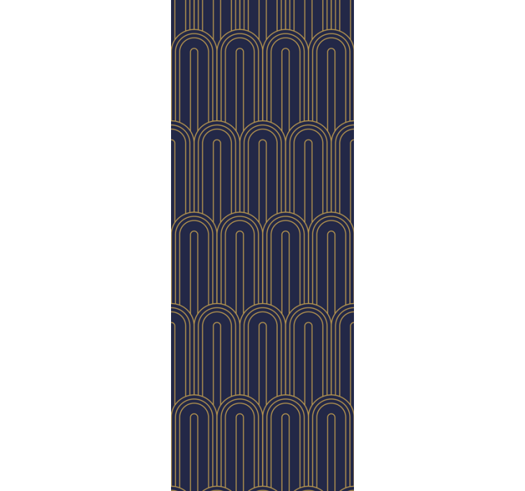 Estor enrollable moderno patrón de líneas arqueadas - TenVinilo