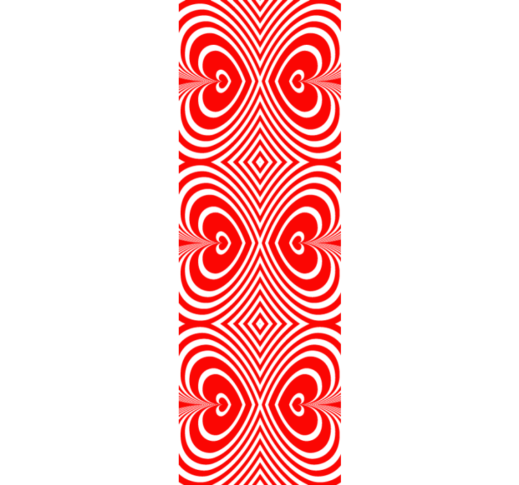 Estor enrollable moderno corazones hipnotizantes - TenVinilo