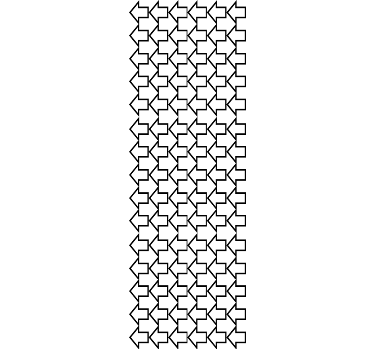 Estor enrollable moderno flechas geométricas líneas negras - TenVinilo
