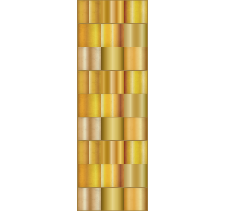 Estor enrollable moderno bloques amarillos dorados - TenVinilo