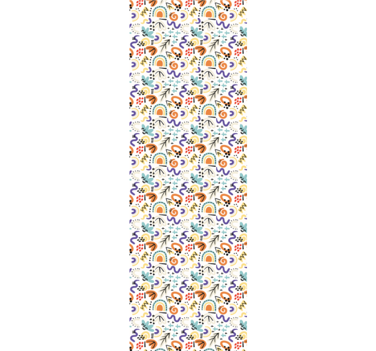 Estor enrollable moderno patrón abstracto orgánico - TenVinilo