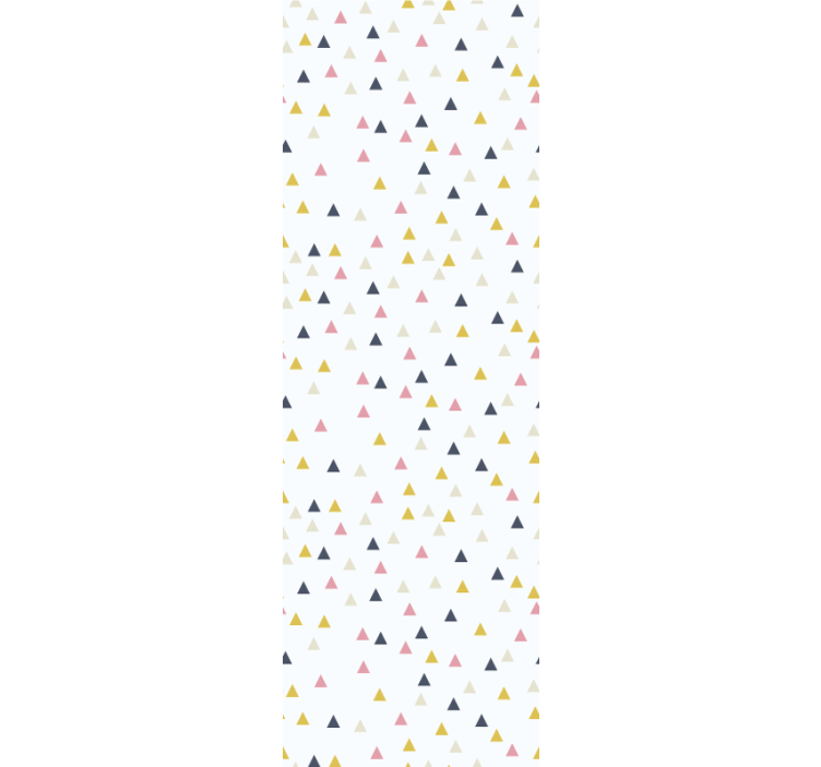 Estor enrollable moderno patrón triángulos minimalista - TenVinilo