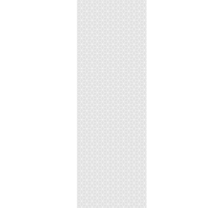 Estor enrollable moderno paralelogramos y hexágonos grises - TenVinilo