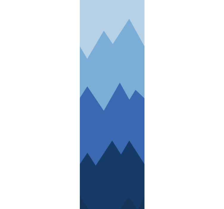 Estor enrollable moderno colcha gama blanca y azul - TenVinilo