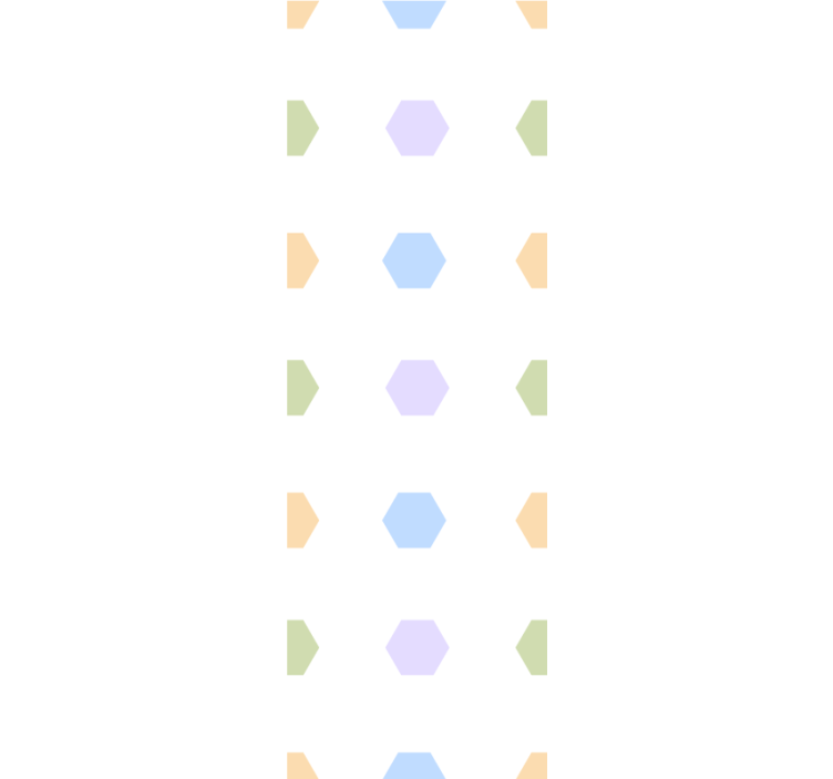 Estor enrollable moderno hexágonos multicolor fondo claro - TenVinilo